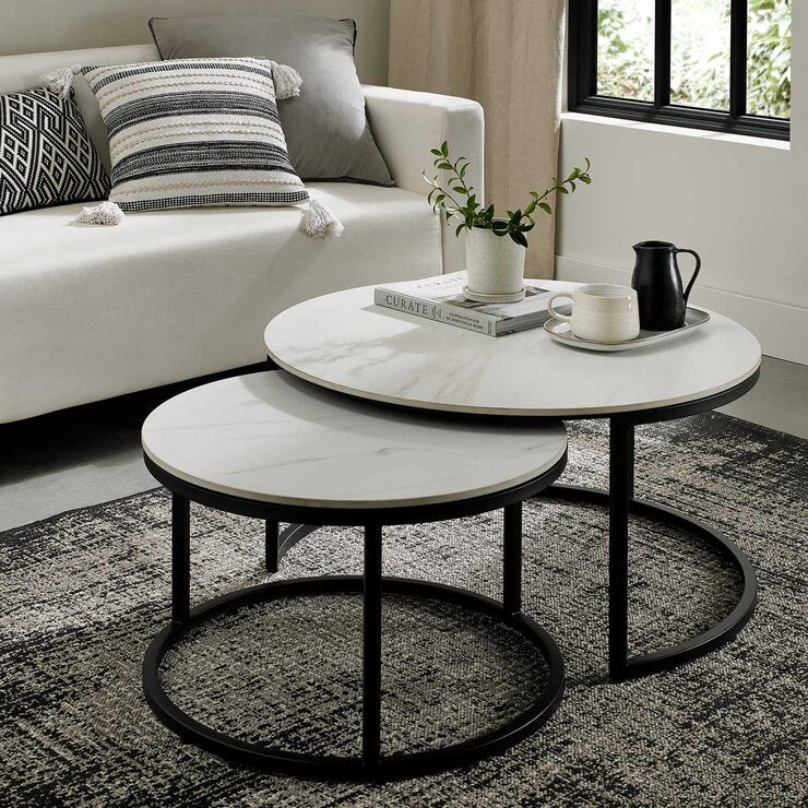 Mateo Sintered Stone Nest Coffee Tables by Bentley Designs